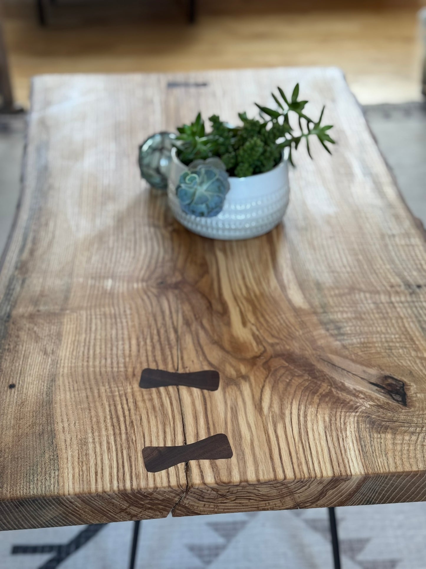 Ash live edge table