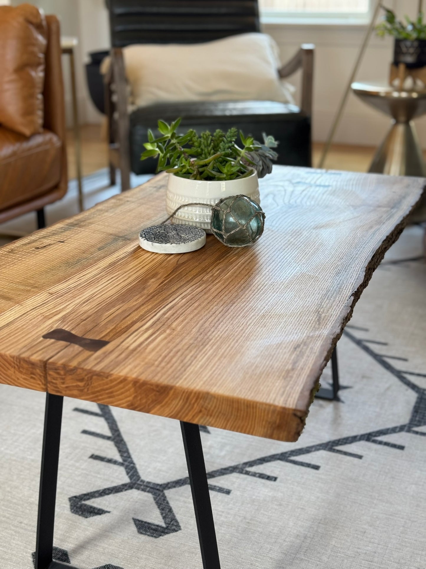 Ash live edge table